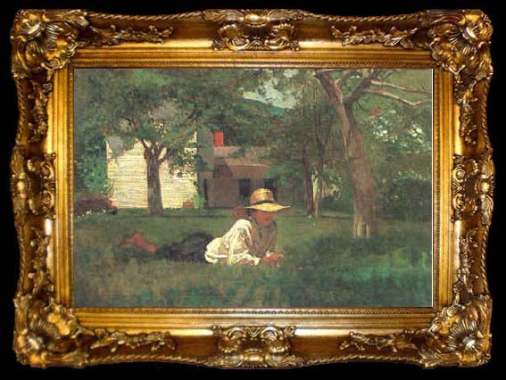 framed  Winslow Homer Nooning, ta009-2